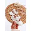Detské balerínky  biele kód obuvi 24DZ19-7239 WHITE (Veľkosť 24)