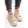 Dámské vysoké tenisky Big Star NN274278 béžové (Veľkosť 36)