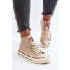 Dámské vysoké tenisky Big Star NN274278 béžové (Veľkosť 36)