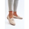 Dámské mokasíny na ploché podrážce béžové Sylvaine (Veľkosť 36)
