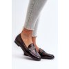 Dámske mokasíny  čierne kód obuvi 24PB98-6990 BLACK (Veľkosť 37)