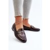 Dámske mokasíny  čierne kód obuvi 24PB98-6990 BLACK (Veľkosť 37)