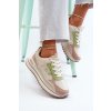 Dámské tenisky Big Star NN274A091 Beige-Zelené (Veľkosť 36)