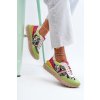 Dámské kožené tenisky na platformě Maciejka 06322-09 zeleno-růžové (Veľkosť 37)