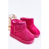 Detské zateplené snehové botky fuksja gooby / 20213-1F/2F/3F RED (Veľkosť 19)