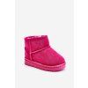 Detské zateplené snehové botky fuksja gooby / 20213-1F/2F/3F RED (Veľkosť 19)