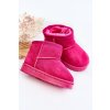 Detské zateplené snehové botky fuksja gooby / 20213-1F/2F/3F RED (Veľkosť 19)