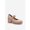 Zazoo 20166 Kožené lodičky béžové (Veľkosť 41)
