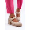 Zazoo 20166 Kožené lodičky béžové (Veľkosť 41)