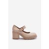 Zazoo 20166 Kožené lodičky béžové (Veľkosť 41)