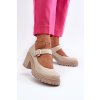 Zazoo 20166 Kožené lodičky béžové (Veľkosť 41)