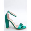 Dámske zelené lodičky na členku s vysokým opätkom CIC-64