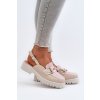 Dámske Sandále na ploché podrážce s ozdobou béžove d&a mr38-656 / MR38-656 BEIGE (Veľkosť 36)