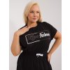 Dámske čierne šaty plus size kód produktu RV-SK-6589.25