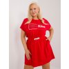 Dámske červene šaty plus size kód produktu RV-SK-6589.25