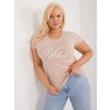 Dámske plus size farba béžová kód RV-TS-9475.60