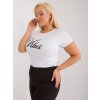 Dámske plus size farba biela kód RV-TS-9475.60