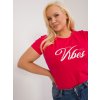 Dámske plus size farba červená kód RV-TS-9475.60