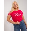 Dámske plus size farba červená kód RV-TS-9475.60