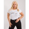 Dámske plus size farba biela kód RV-TS-9476.25