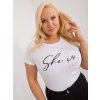 Dámske plus size farba biela kód RV-TS-9476.25