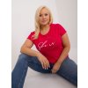 Dámske plus size farba červená kód RV-TS-9476.25