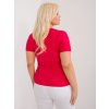 Dámske plus size farba červená kód RV-TS-9480.85