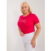 Dámske plus size farba červená kód RV-TS-9480.85