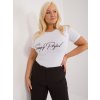 Dámske plus size farba biela kód RV-TS-9481.60