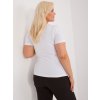 Dámske plus size farba biela kód RV-TS-9481.60
