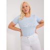 Dámske plus size farba svetlo-modrá kód RV-TS-9481.60