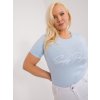 Dámske plus size farba svetlo-modrá kód RV-TS-9481.60