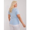 Dámske plus size farba svetlo-modrá kód RV-TS-9481.60
