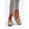 Klasické Dámske mokasíny svetlo béžove iramarie / DF879 BEIGE (Veľkosť 39)