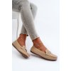 Klasické Dámske mokasíny svetlo béžove iramarie / DF879 BEIGE (Veľkosť 39)