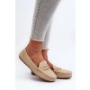 Klasické Dámske mokasíny svetlo béžove iramarie / DF879 BEIGE (Veľkosť 39)