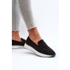 Dámske mokasíny  čierne kód obuvi 22-325 BLACK (Veľkosť 40)