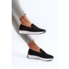 Dámske mokasíny  čierne kód obuvi 22-325 BLACK (Veľkosť 40)