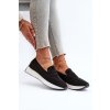Dámske mokasíny  čierne kód obuvi 22-325 BLACK (Veľkosť 40)