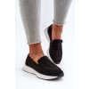 Dámske mokasíny  čierne kód obuvi 22-325 BLACK (Veľkosť 40)