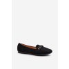 Lesklé Dámské Mokasíny S Řetězem Černé Aredilla (Veľkosť 41)