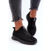 Dámske čierne tenisky na nízkom podpätku z textilu kód obuvi TE- CCC -01-23SP02-5746 BLACK : Naše topky dnes (Veľkosť 37)