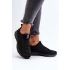 Dámske čierne tenisky na nízkom podpätku z textilu kód obuvi TE- CCC -01-23SP02-5746 BLACK : Naše topky dnes (Veľkosť 37)