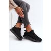 Dámske čierne tenisky na nízkom podpätku z textilu kód obuvi TE- CCC -01-23SP02-5746 BLACK : Naše topky dnes (Veľkosť 37)