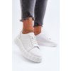 Bílé dámské kožené tenisky na platformě Eselmarie (Veľkosť 36)