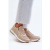 Dámské tenisky s flitry a zipem INBLU IN000365 Beige (Veľkosť 38)