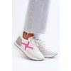 Dámske tenisky na platforme inblu in000362 biele / IN000362 FUCSIA (Veľkosť 36)