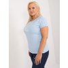 Dámske plus size farba svetlo-modrá kód RV-TS-9475.60