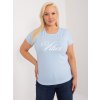 Dámske plus size farba svetlo-modrá kód RV-TS-9475.60