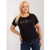 Dámske plus size farba čierna kód RV-TS-9478.60